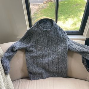 Todd Snyder lambswool Cable Sweater - Heather